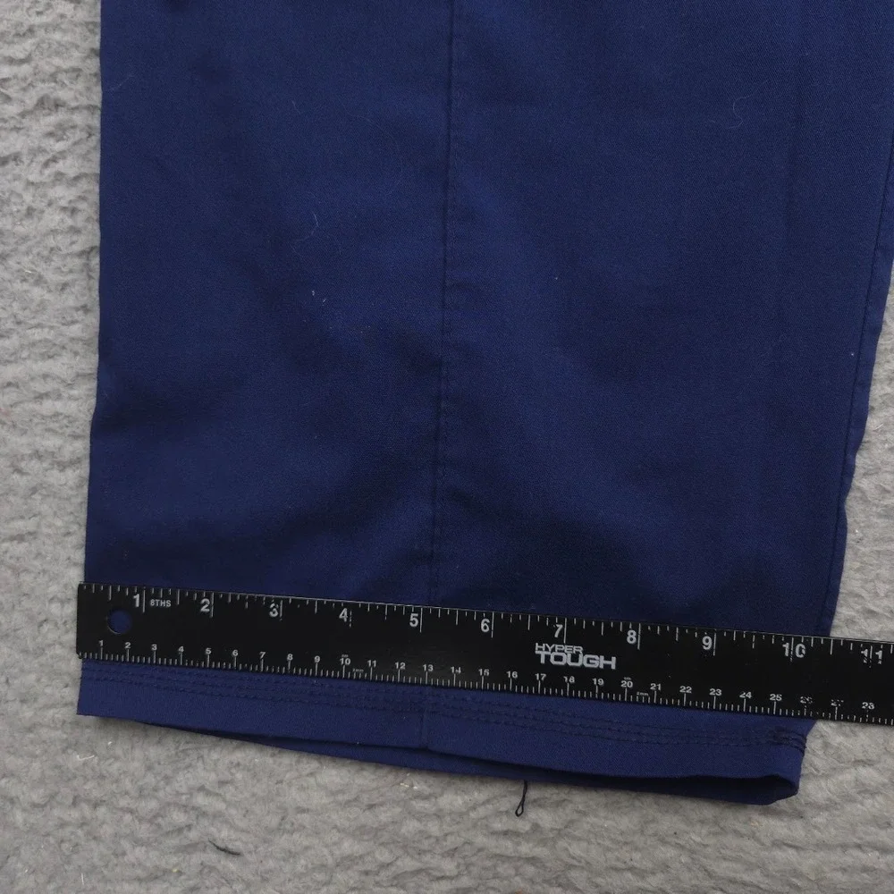 Genuine Dickies Womens 2XL Straight Leg Scrub Pants Indigo Stretch Pockets
